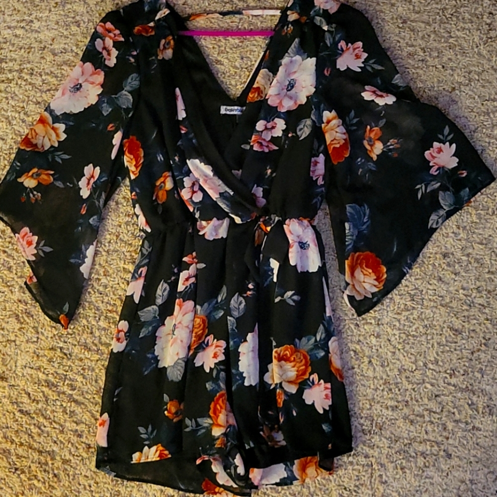 One Piece Floral Jumper/Skort